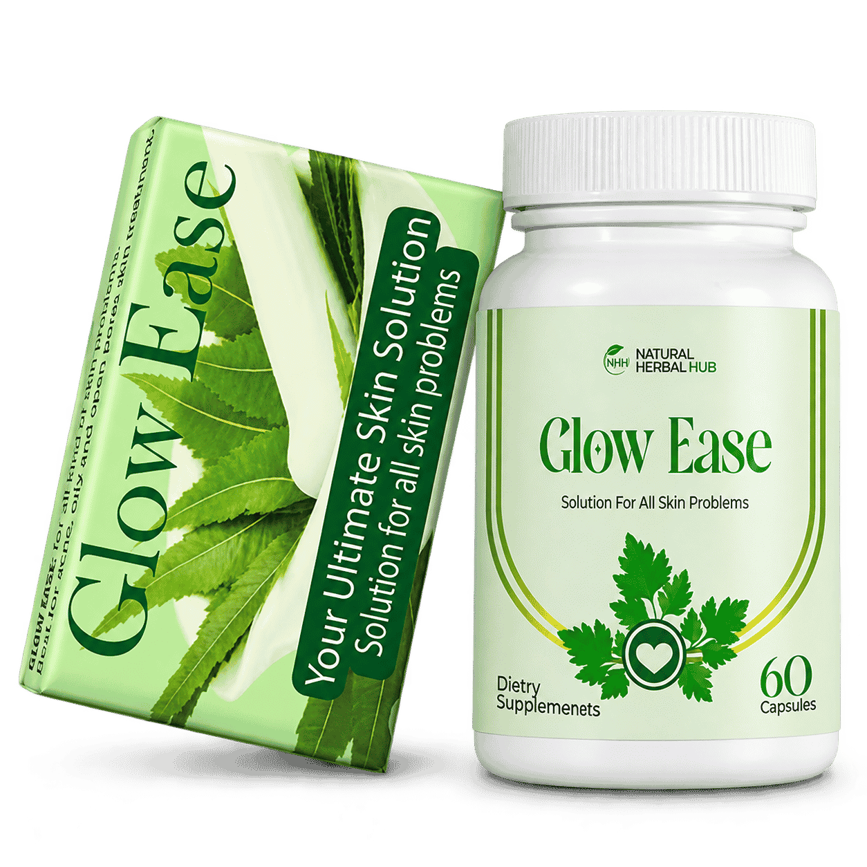 GLOW EASE Combo Soap + GE Supplements Combo - Image 1