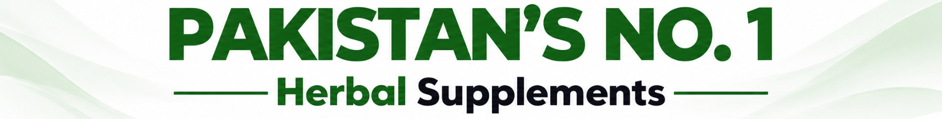 Pakistan’s Herbal Supplements Banner